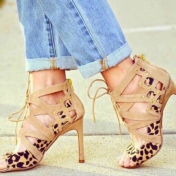 Dolce Vita Shoes - Dolce Vita Heels  Brown & Black Leopard stiletto sandals size 8